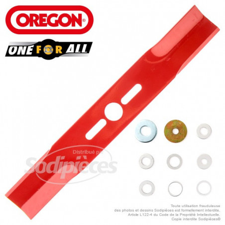Lame universelle droite 40 cm Orégon + rondelles