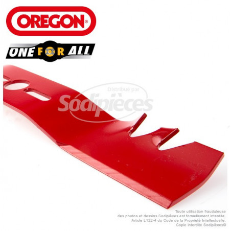Lame universelle galbée 47,6 cm Orégon Gator Mulcher + rondelles