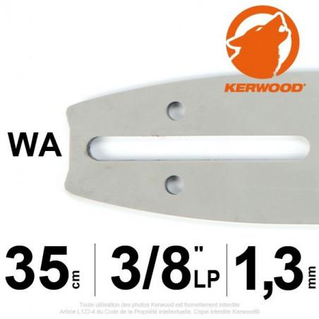 Guide KERWOOD - 35 cm 3/8"LP  1,3mm WA