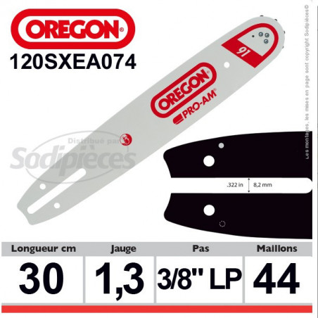 Guide OREGON Amateur Symétrique A074-30 cm