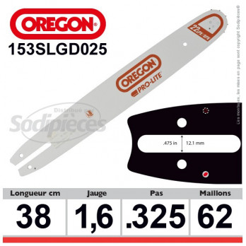 Guide OREGON Pro-lite D025-38 cm