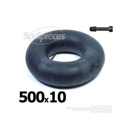 Chambre à air 500 x 10 (valve droite)