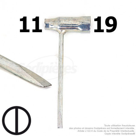 Clé pour bougie 11 et 19