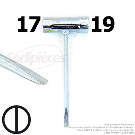 Clé pour bougie 17 et 19