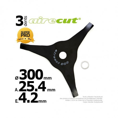 LAME debroussailleuse 3 Dents. Air Cut