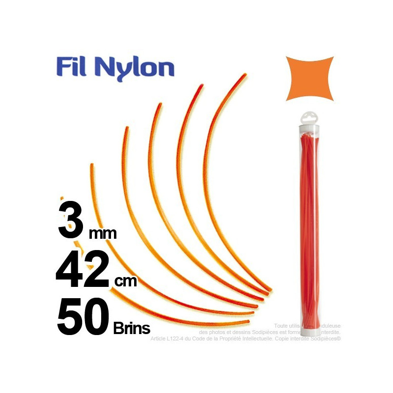 Fil nylon.3 mm x 42 cm 