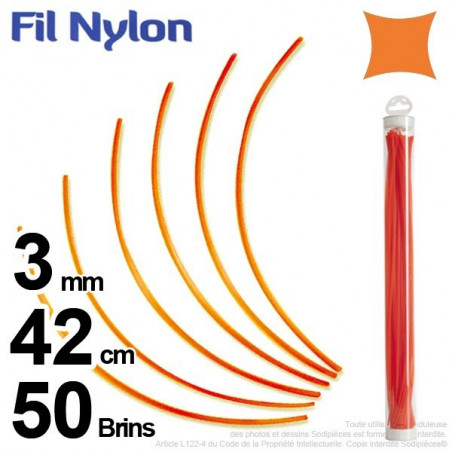 Fil nylon.3 mm x 42 cm 