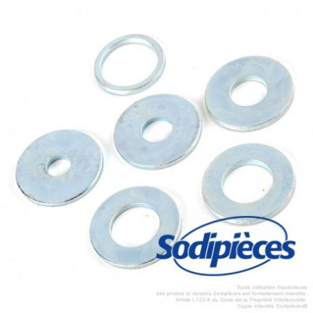 Kit de 6 rondelles métalliques pour tête débroussailleuse alu 2 fils