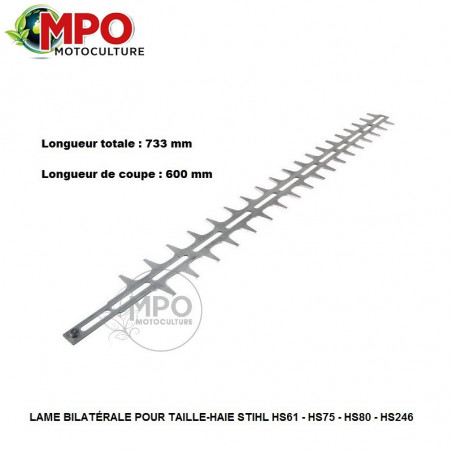 Lame bilatérale pour taille-haies STIHL  733 mm