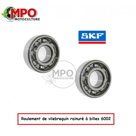 Roulement de vilebrequin rainuré à billes 6002 pour Stihl MS171, MS181, MS211