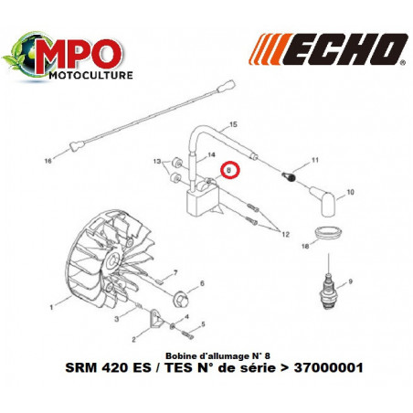 Bobine d'allumage ECHO pour SRM 420ES & SRM 420TES