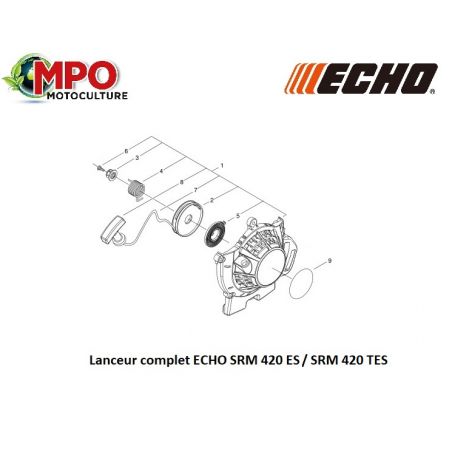 Lanceur complet ECHO SRM 420ES - SRM 420TES - SRM 420ESLW "ORIGINE"...